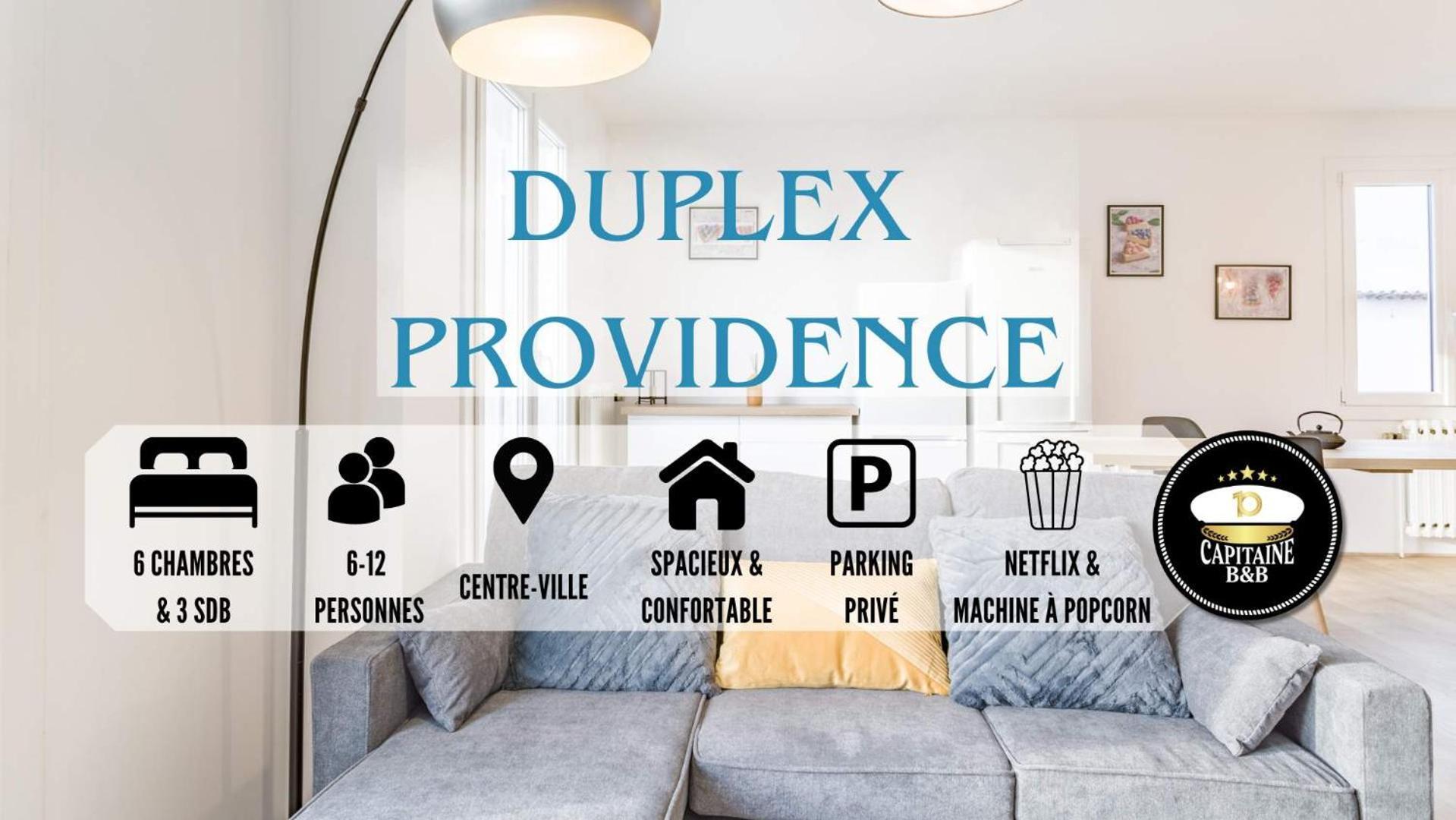 Duplex Providence - Ideal Groupe - Confort - Parking Prive Troyes Exterior photo