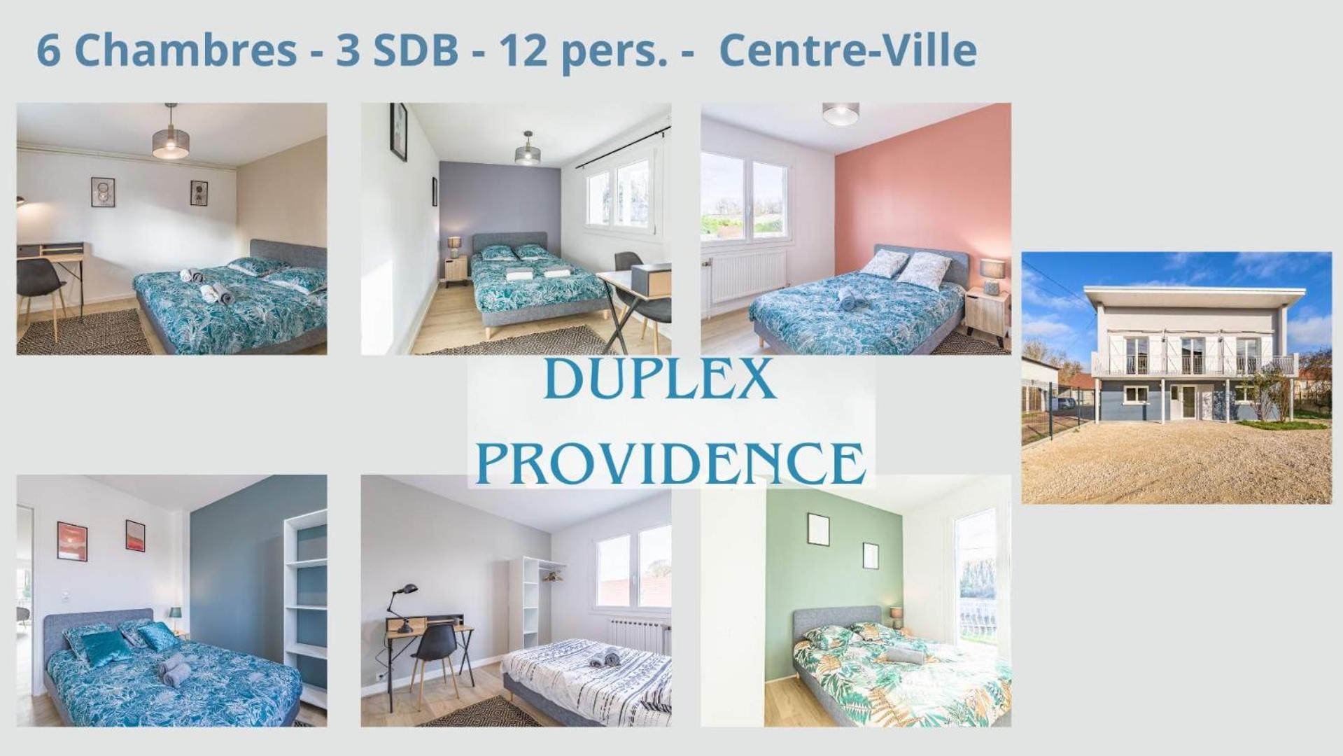 Duplex Providence - Ideal Groupe - Confort - Parking Prive Troyes Exterior photo
